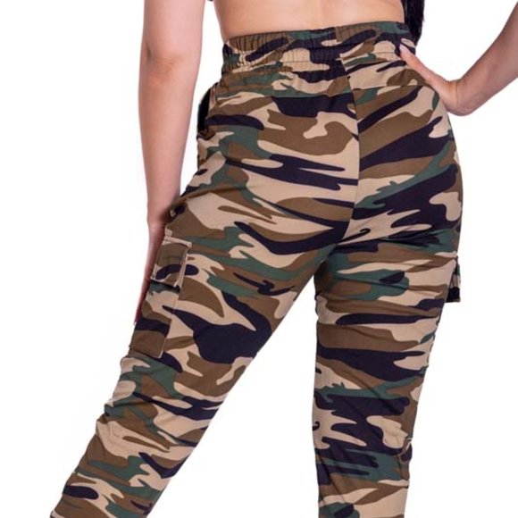 Cargo Pocket Camo Joggers - Picture 5 of 6